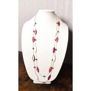 Vintage Erica Lyons Boho Multicolor Stone Necklace